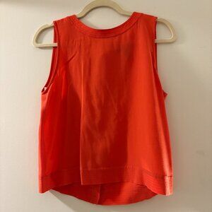 Eileen Fisher Orange Silk Tank Top Size XS